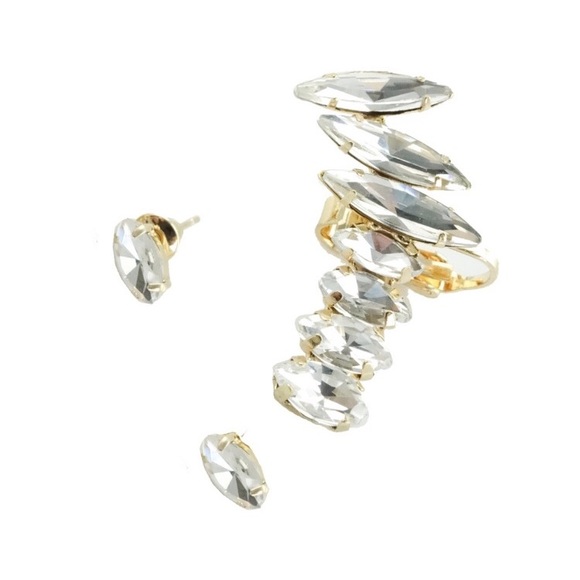Crystal Climber | Cuff and Stud Earrings - Picture 2 of 5